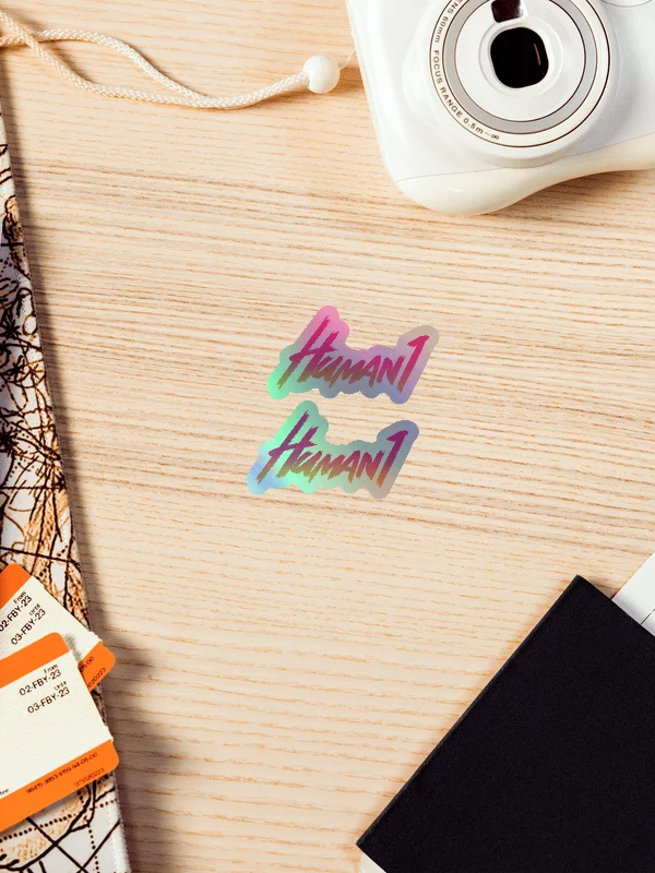 Human1 Gradient || Holo Kiss Cut Stickers product image (2)