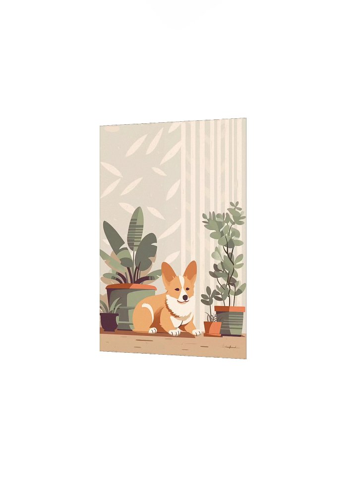 Corgi Plant Corner Poster product image (15)