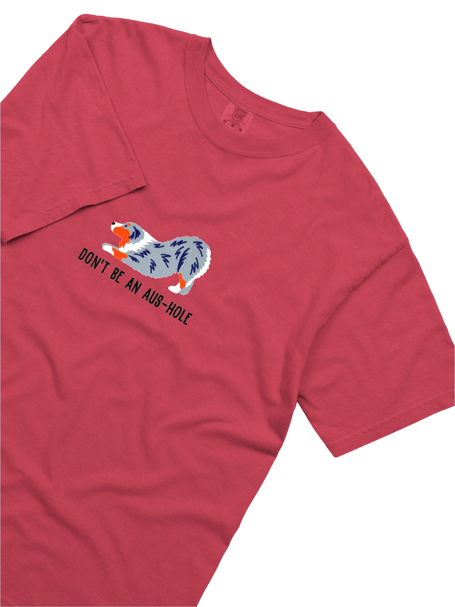 Don't Be an Aus-Hole T-Shirt(Embroidered) of an Australian Shepherd(Blue Merle) product image (8)
