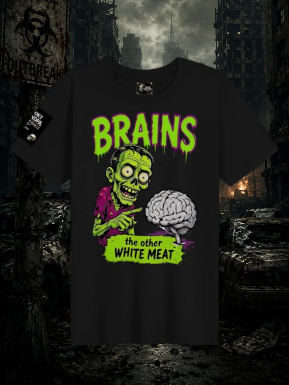 Brains: The Other White Meat - Cartoon Edition – Men's Tee product image (1)