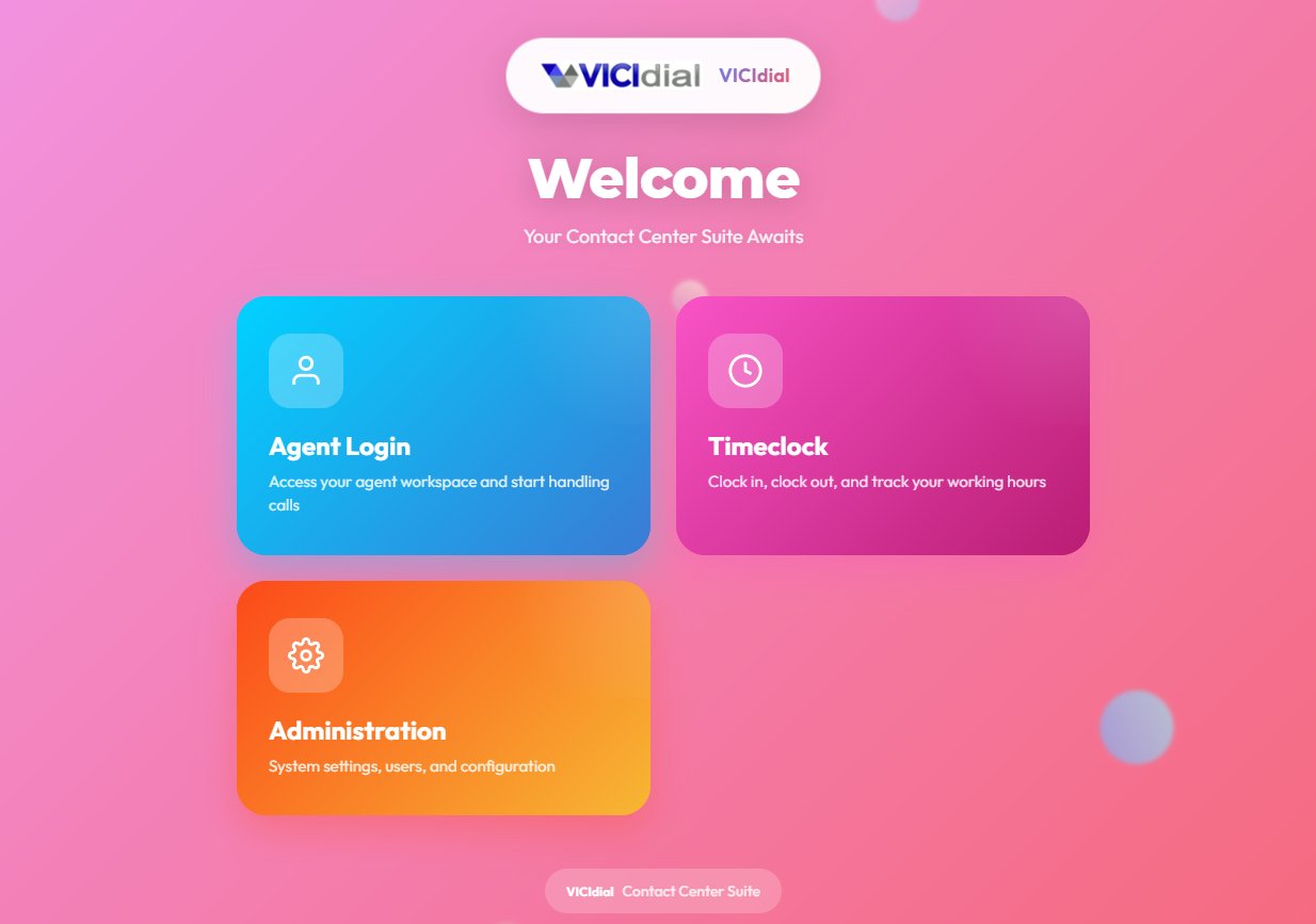 Vicidial Agent Theme /Custom realtime repotrs and Custom Welcome Page product image (1)