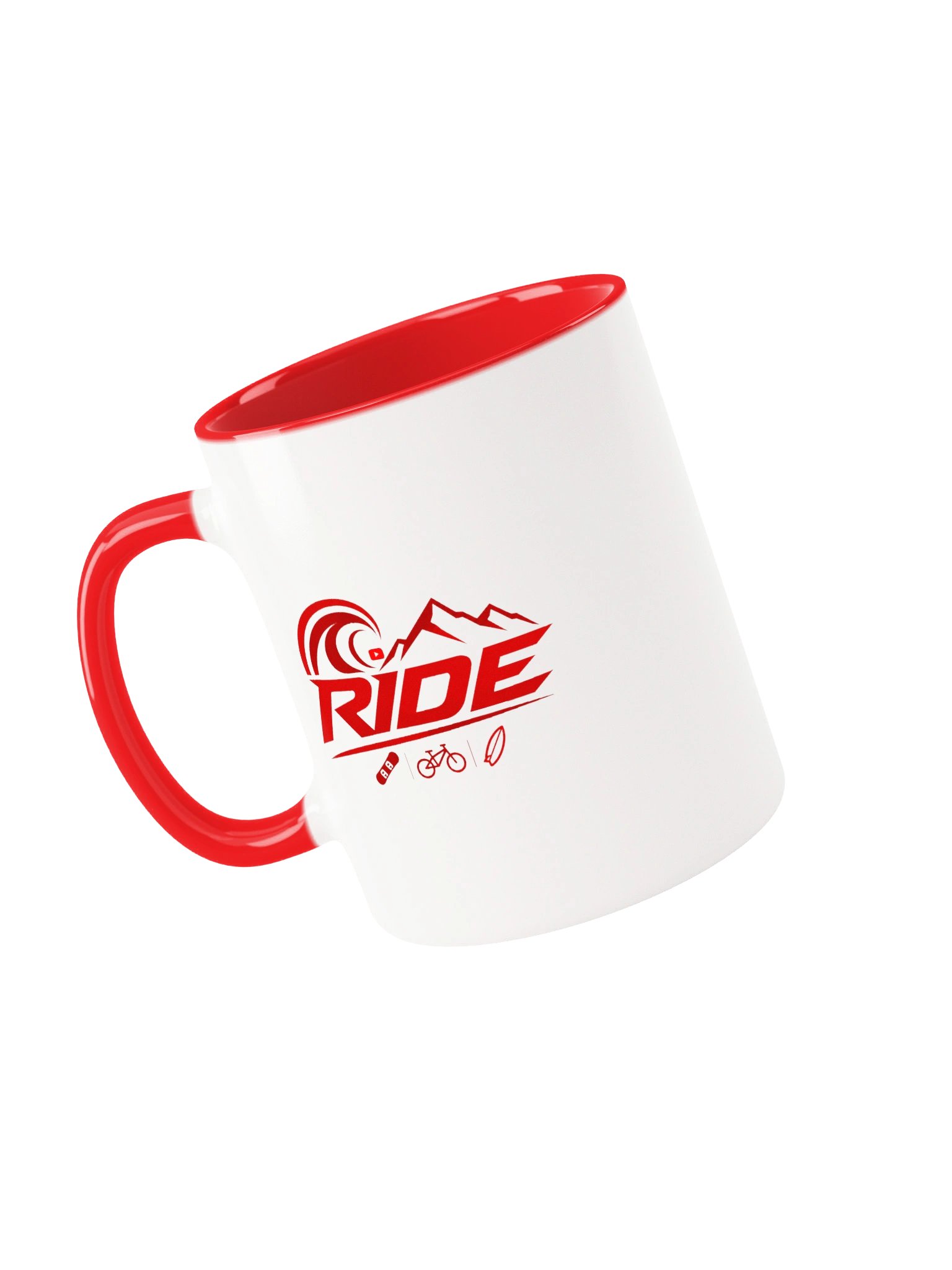 Ride icon mug (Red) product image (6)