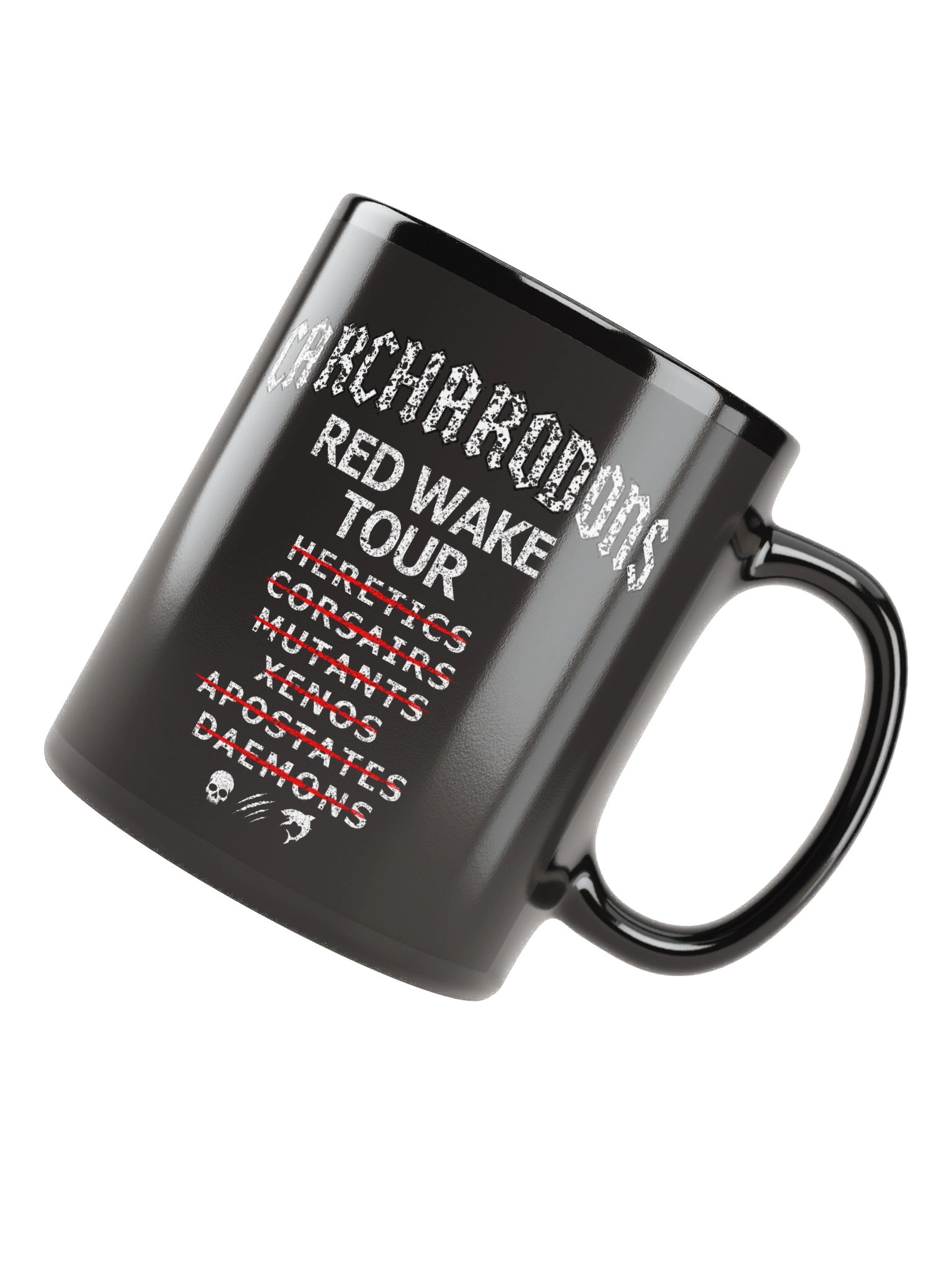 RED WAKE TOUR BLACK CERAMIC MUG product image (4)