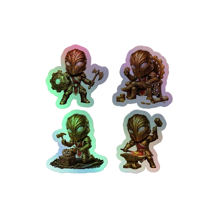 Knights Holographic Sticker Set product image (2)