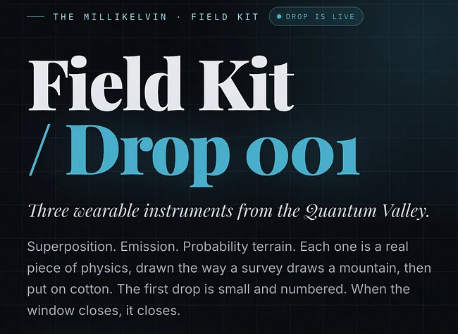 Field Kit / Drop 001