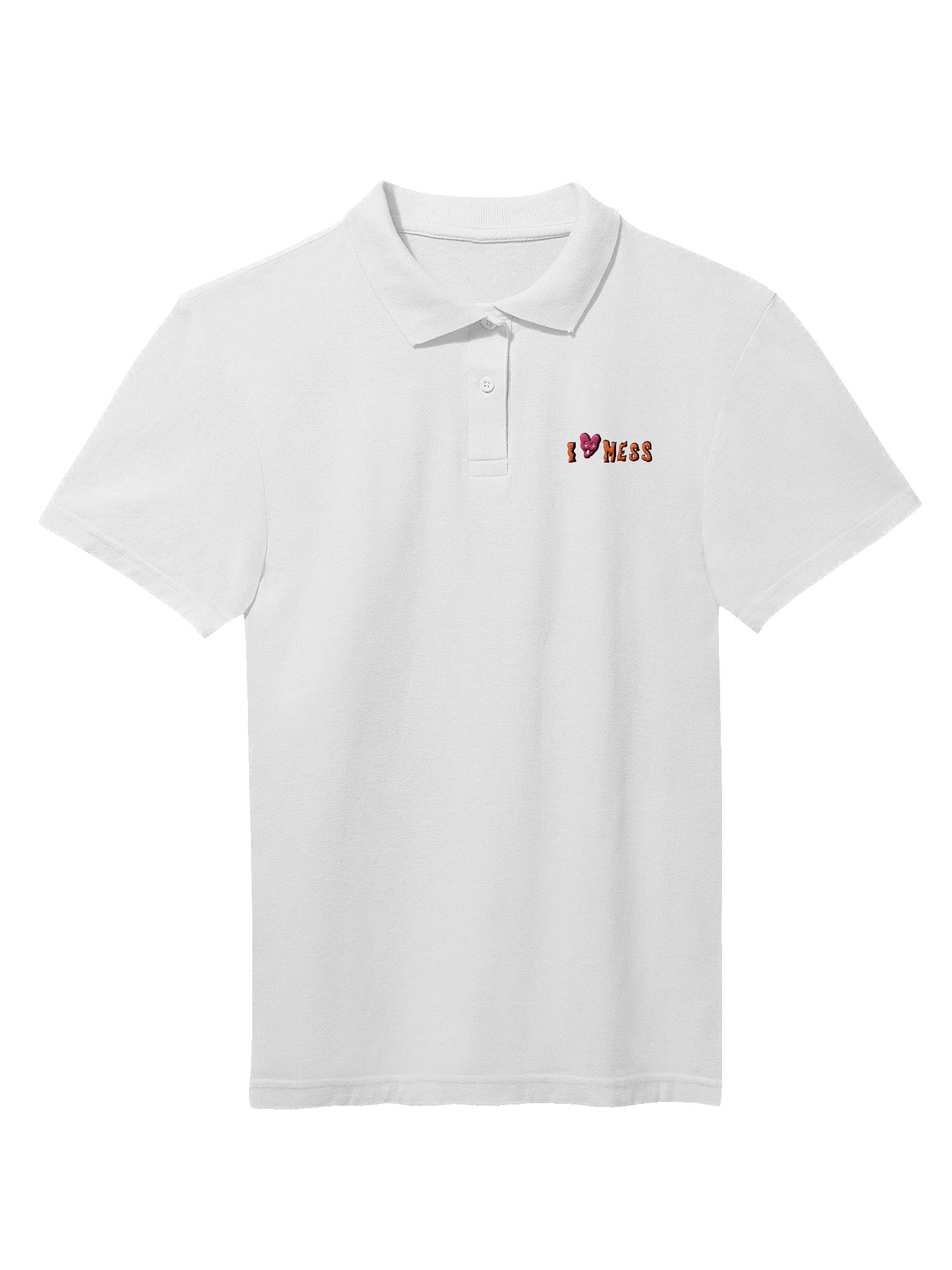 I Heart Mess Logo Polo product image (1)