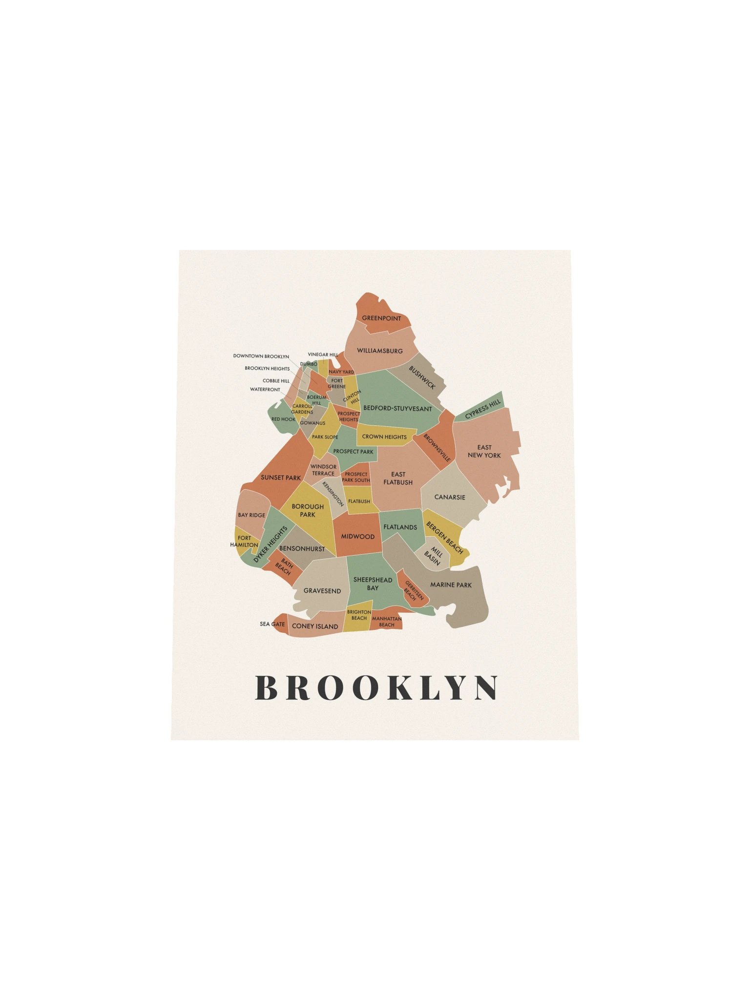 Brooklyn Neighborhood Map (Earth) product image (4)