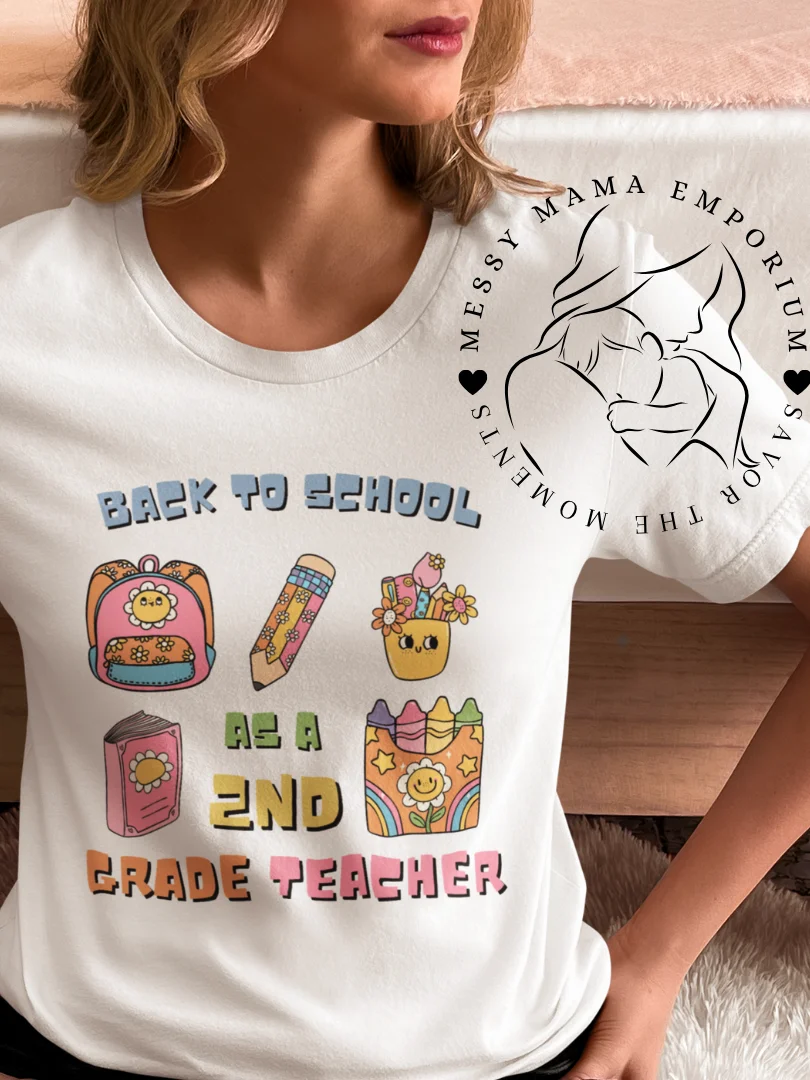 Groovy Back-to-School Teacher Shirt – Custom Grade or Subject product image (4)