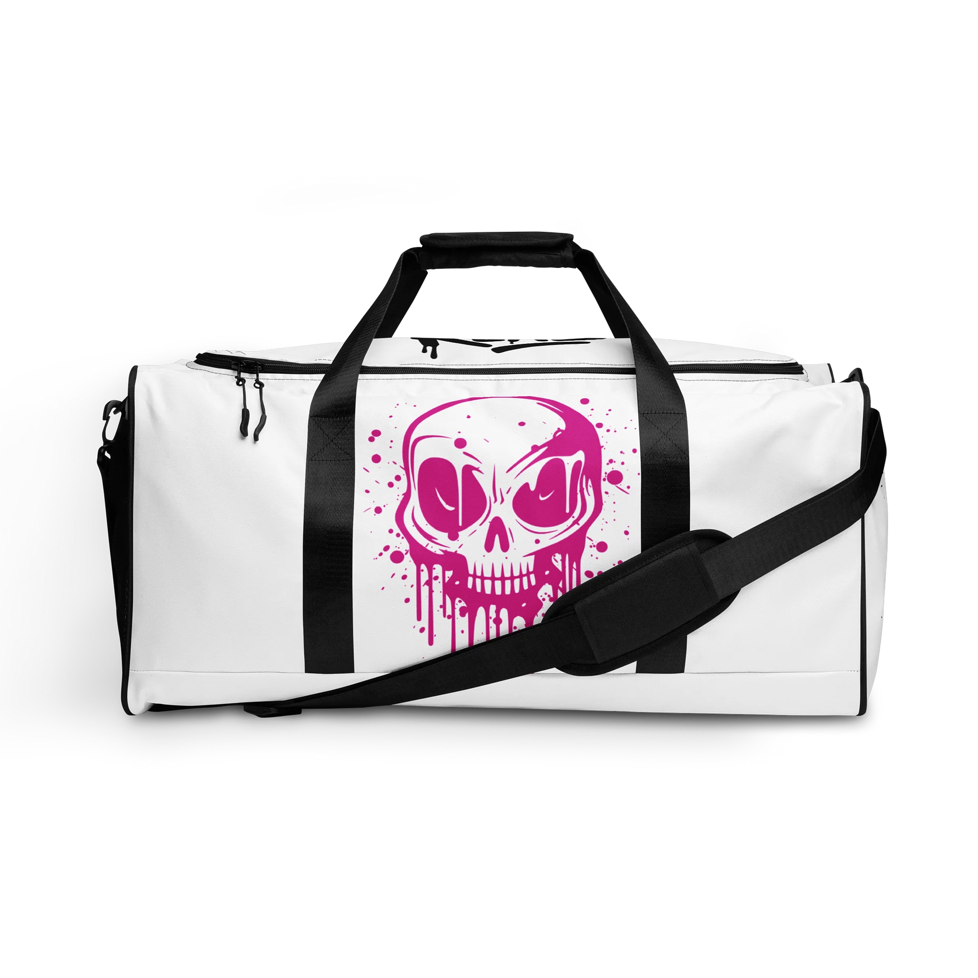 Drip Skull Duffle Bag – Gym Bag with Graffiti Skull Graphic product image (1)