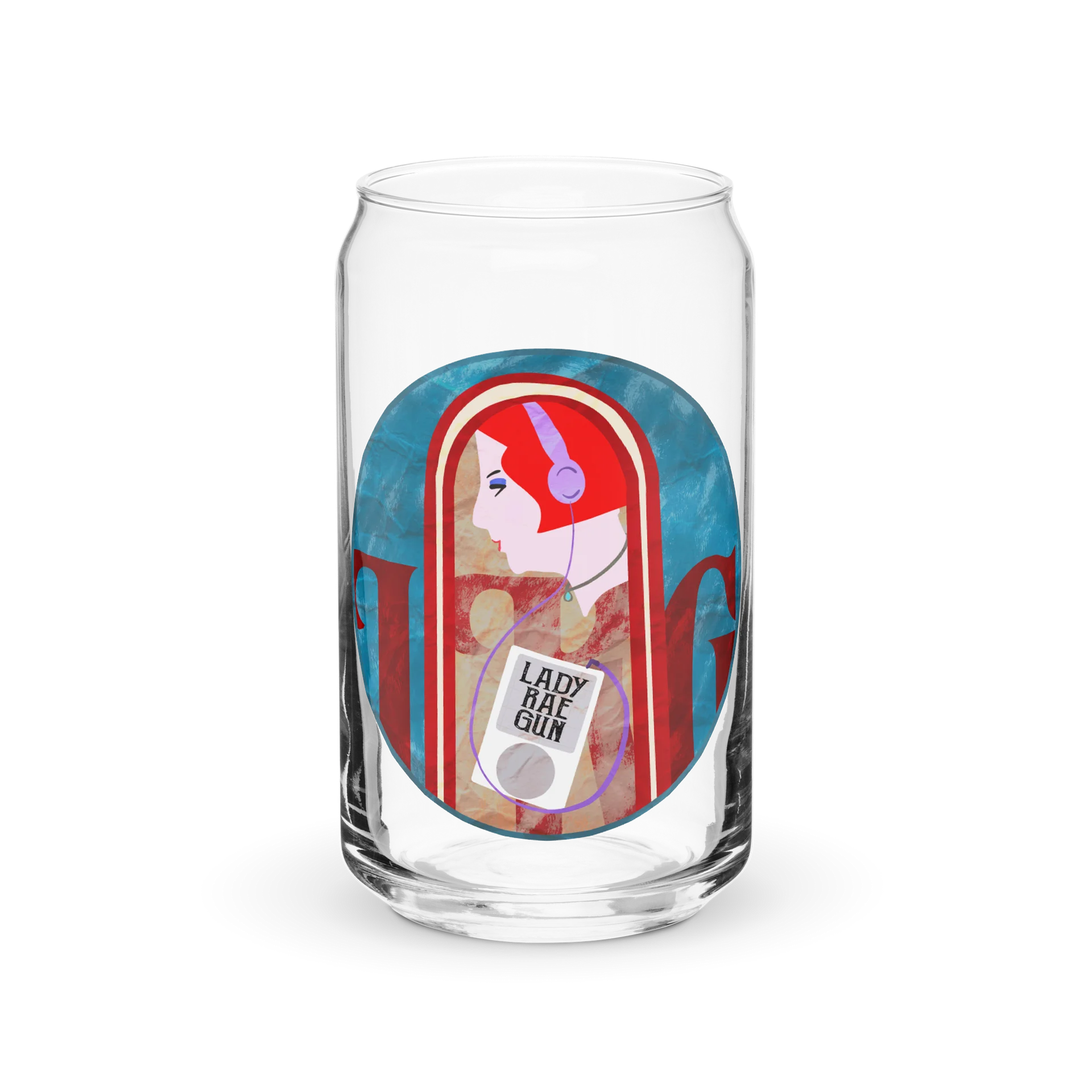 Lady Rae Gun Nouveau Glass Mug product image (2)