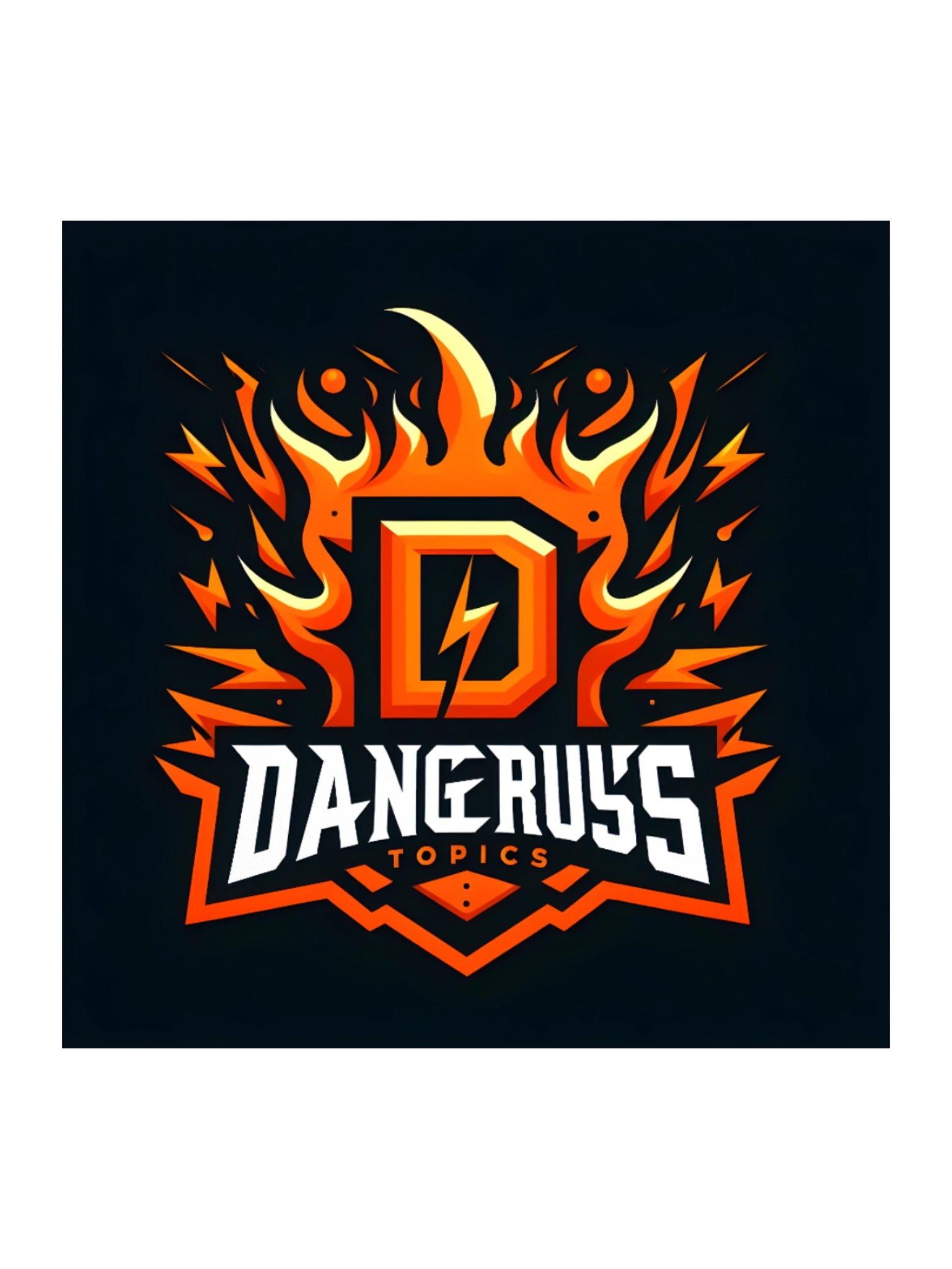 DangeRuss Topics Logo Sticker product image (1)