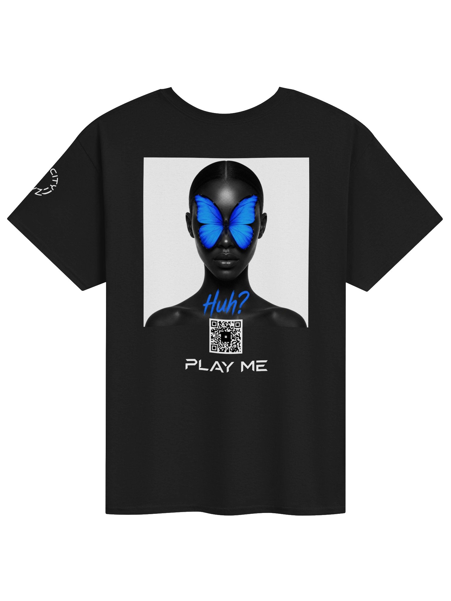 Huh? Scan Tee - Afro-Tech Art Shirt product image (1)