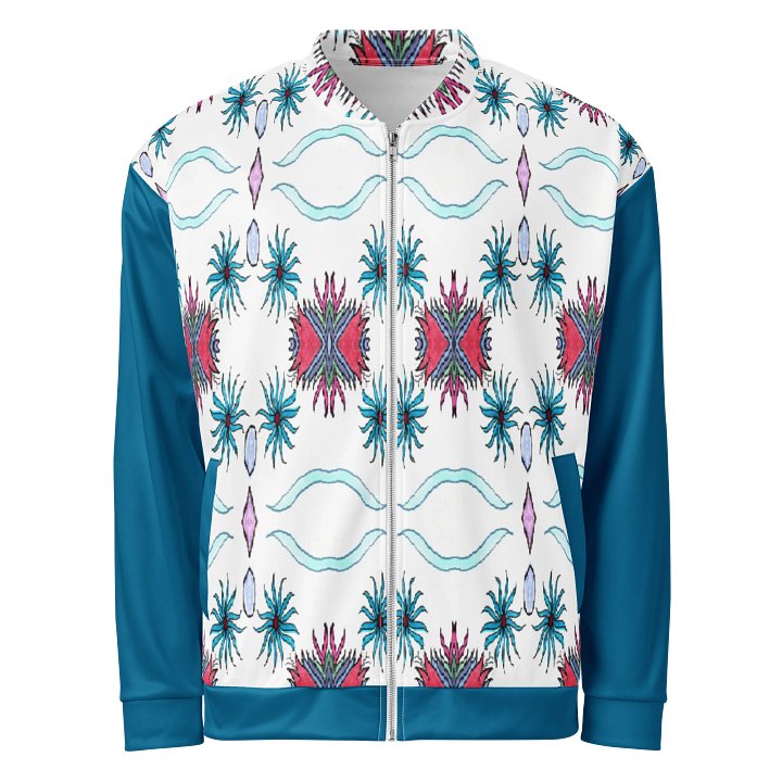 "Arewa" Bomber Jacket (blue accents) product image (1)
