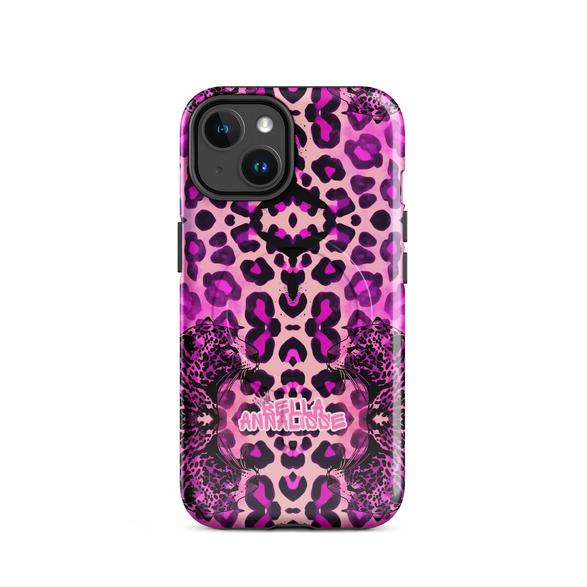 Kaleidoscopic Leopard Print MagSafe® Tough Case product image (17)