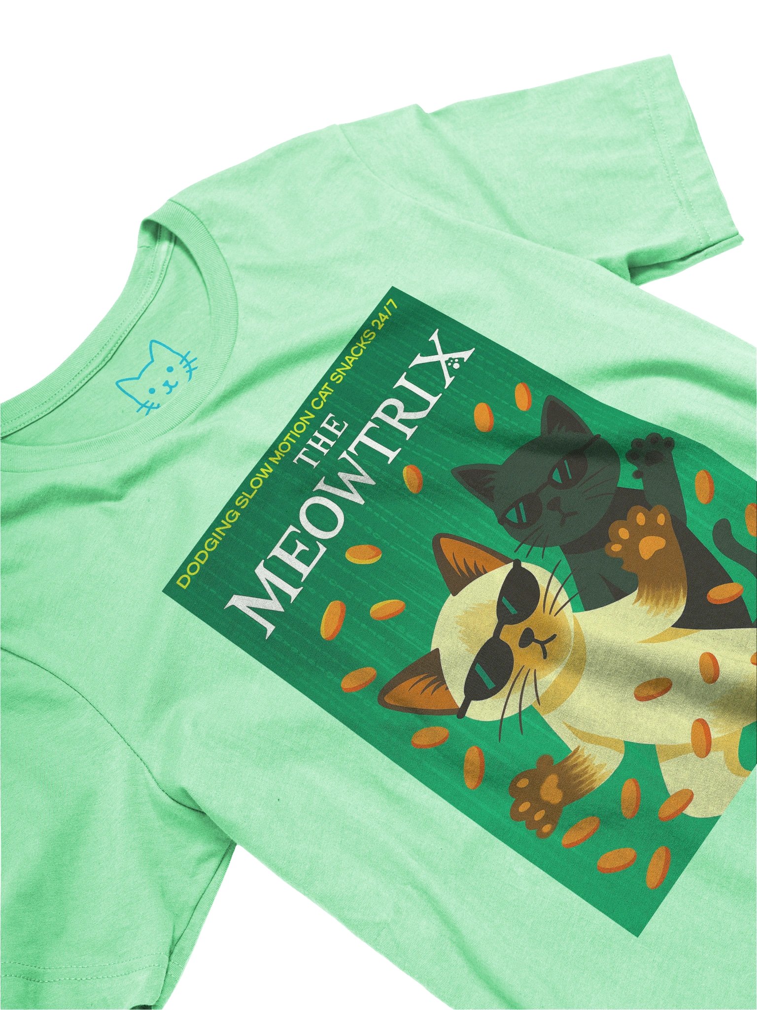 The Meowtrix Film Parody Cat Snacks Concert Tee Fit Unisex T-Shirt product image (75)