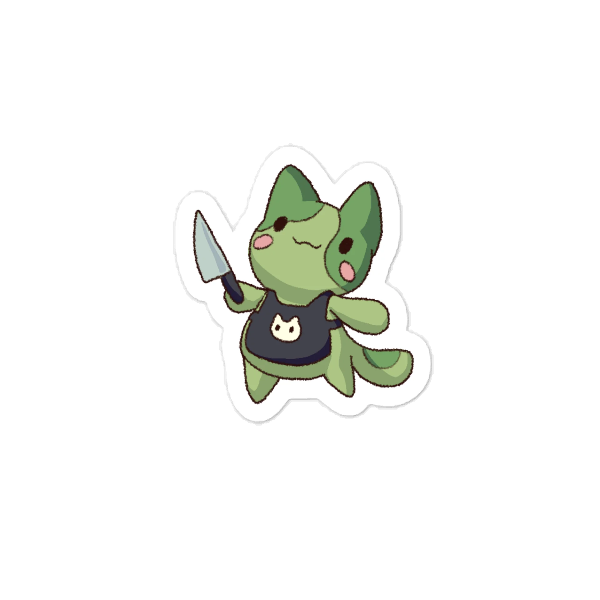🐱Matcha Knife - Sticker 💚 product image (1)
