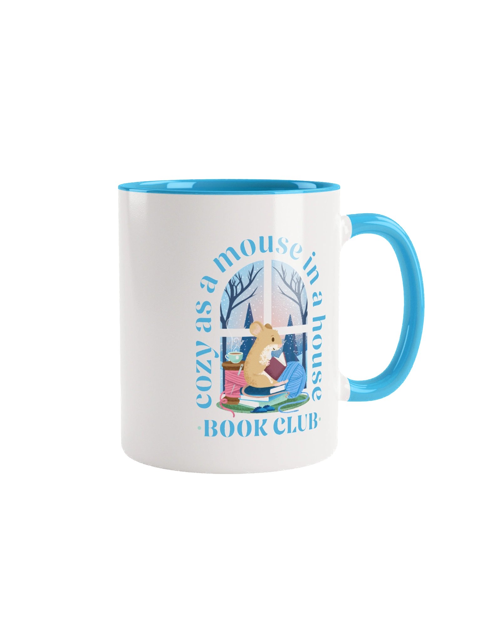 Cozy Mouse Book Club Inside Color Mug product image (2)