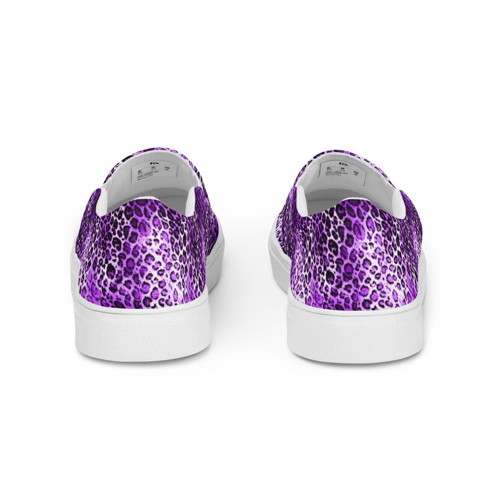 Purple Leopard Pattern Canvas Shoes product image (4)