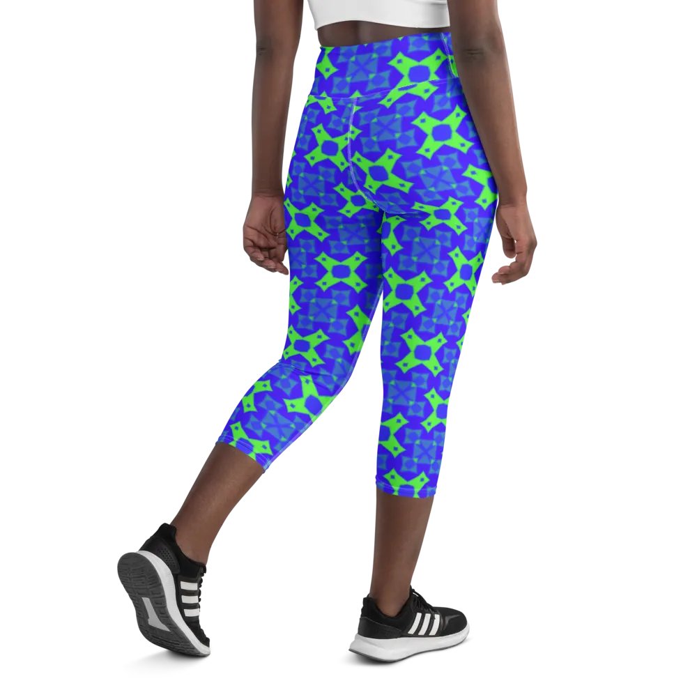 Grid Glamour Capri Leggings product image (9)