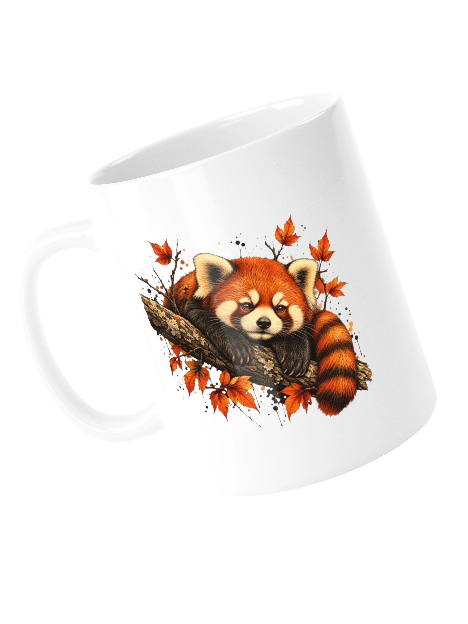 Autumn Red Panda Ceramic Mug product image (15)