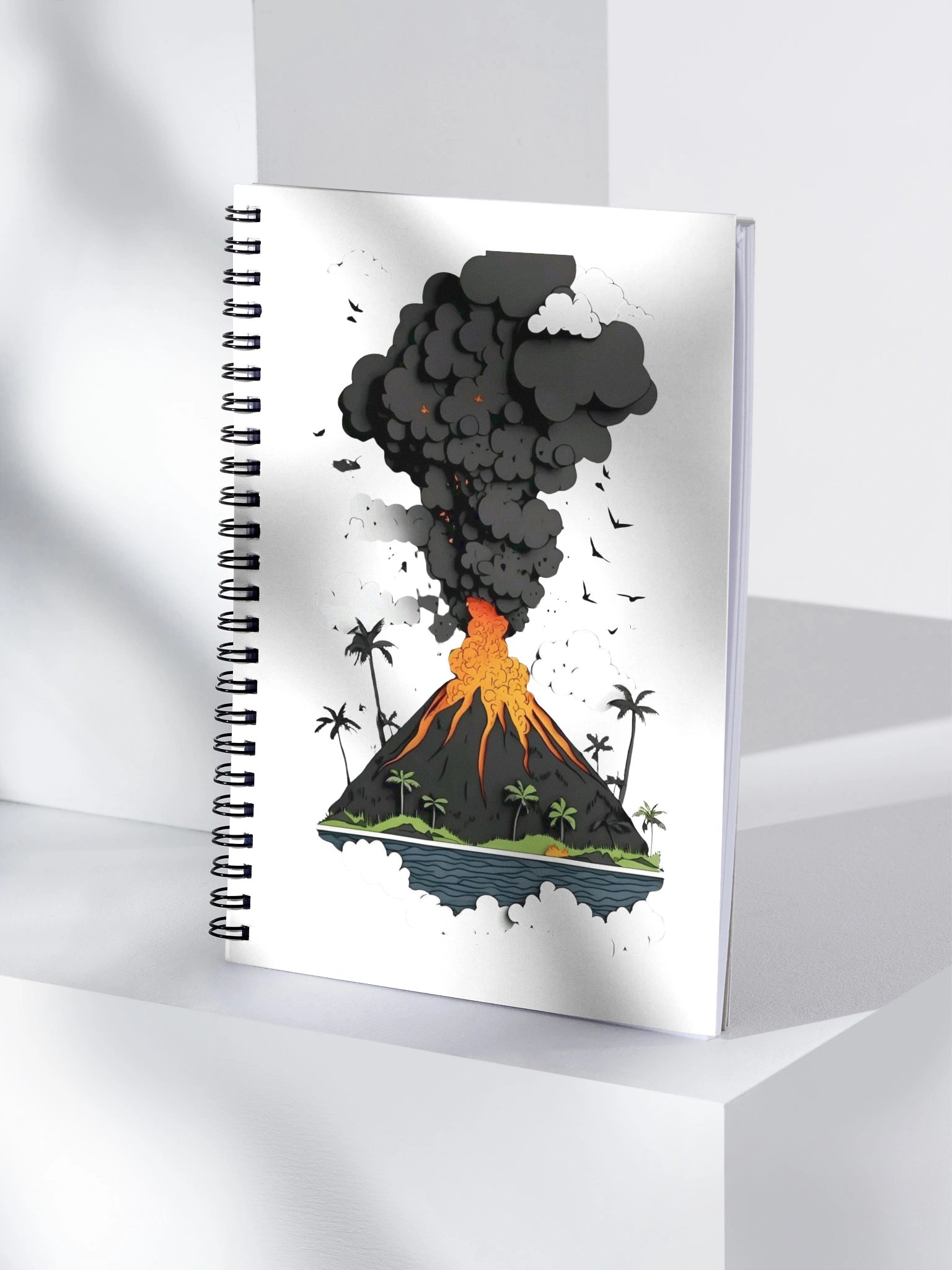 Volcanic Eruption Spiral Notebook product image (4)