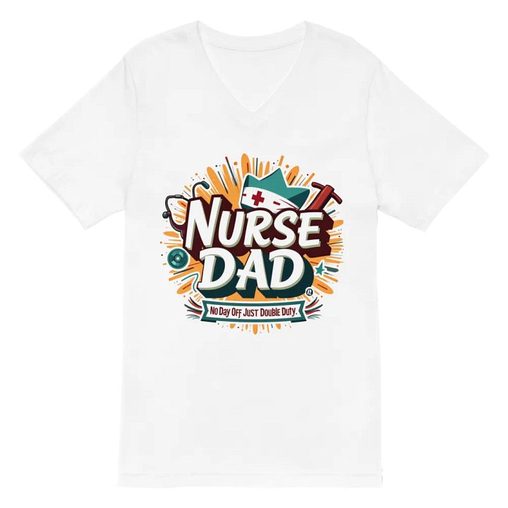 Nurse Dad Double Duty V-Neck Tee product image (2)