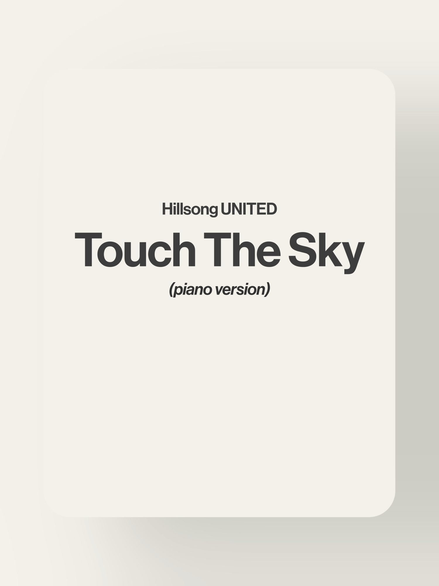 Touch The Sky - Hillsong UNITED product image (1)