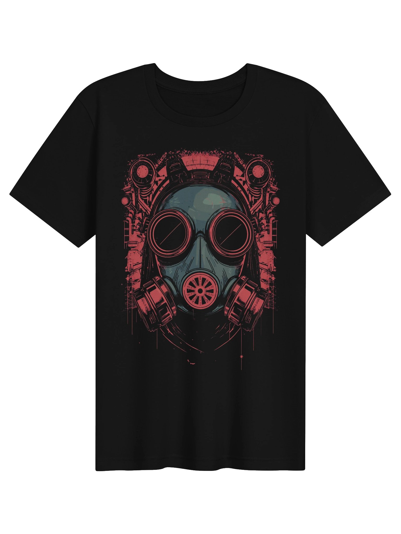 Red Reactor Gas Mask Lightweight T-Shirt product image (1)