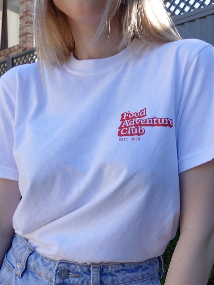 Food Adventure Club T-Shirt WHITE product image (2)