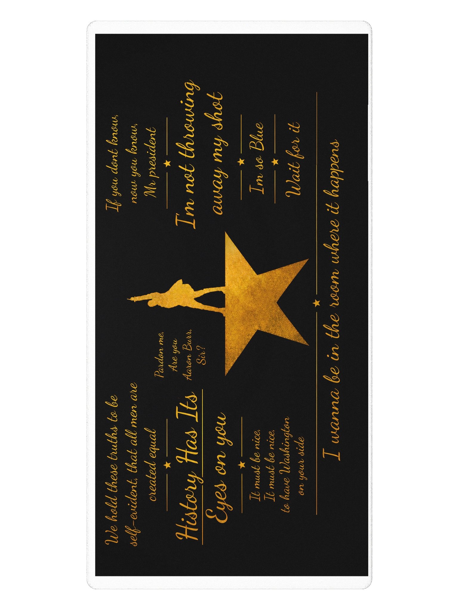 Hamilton Quote Desk Mat product image (2)