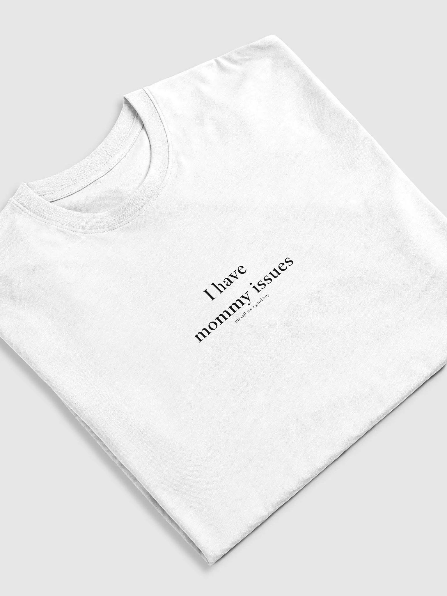 plz call me a good boy shirt (white) product image (1)