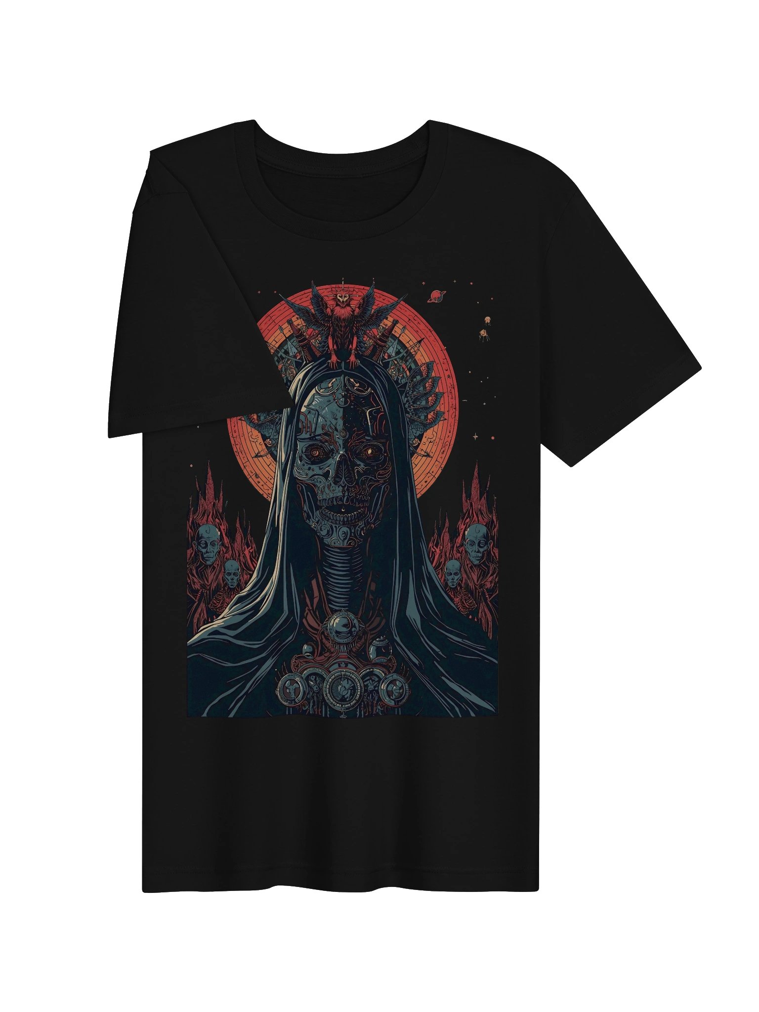 Neon Gothic Skull Lightweight T-Shirt product image (6)