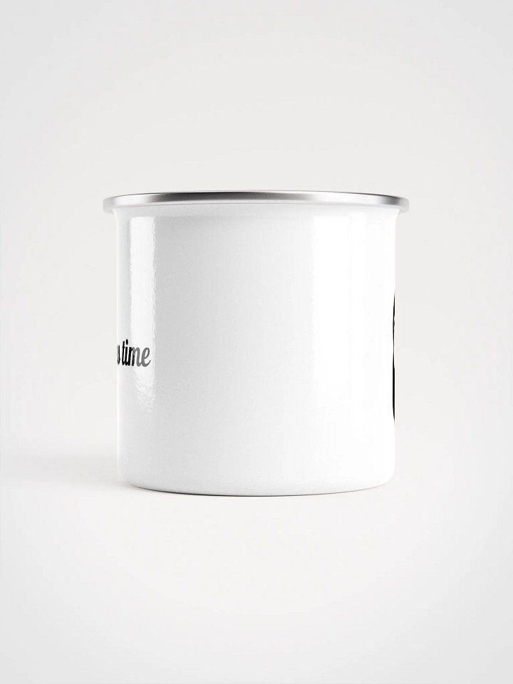 "It just takes time" Enamel Mug (Lefty Flip) product image (2)