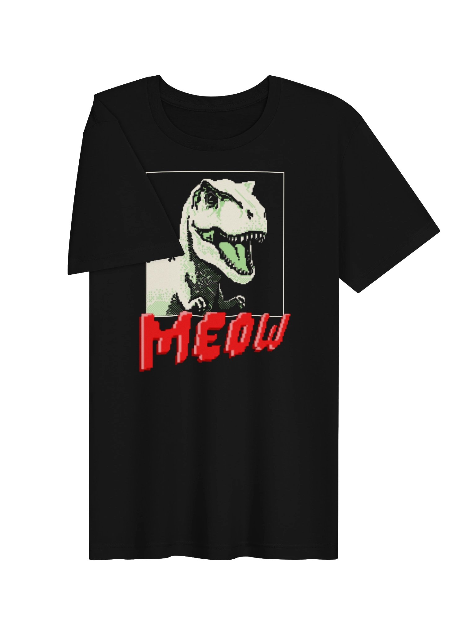 8-Bit T-Rex Meow T-shirt product image (4)