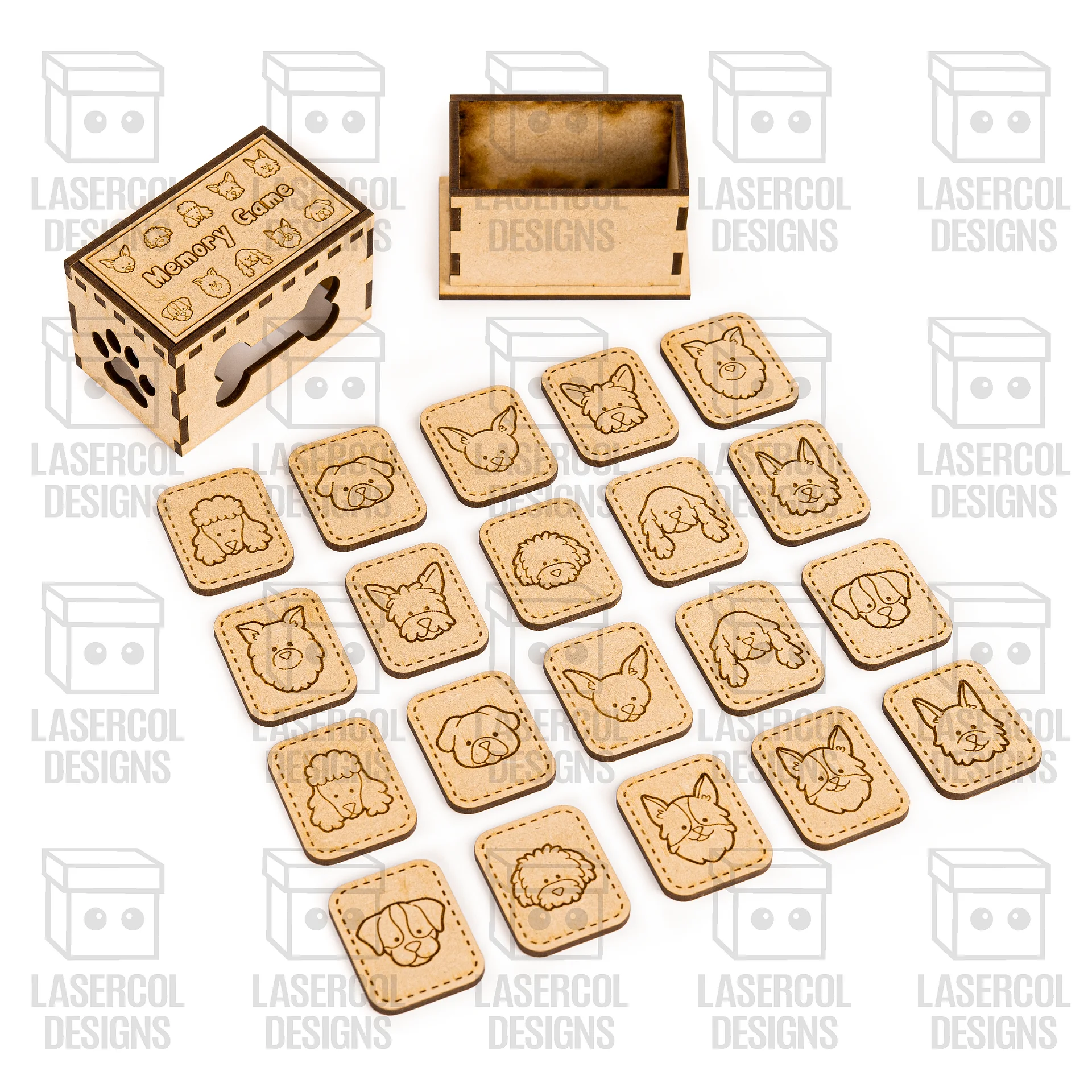 Memory Game (Dogs) Version - Laser Cut Files product image (5)