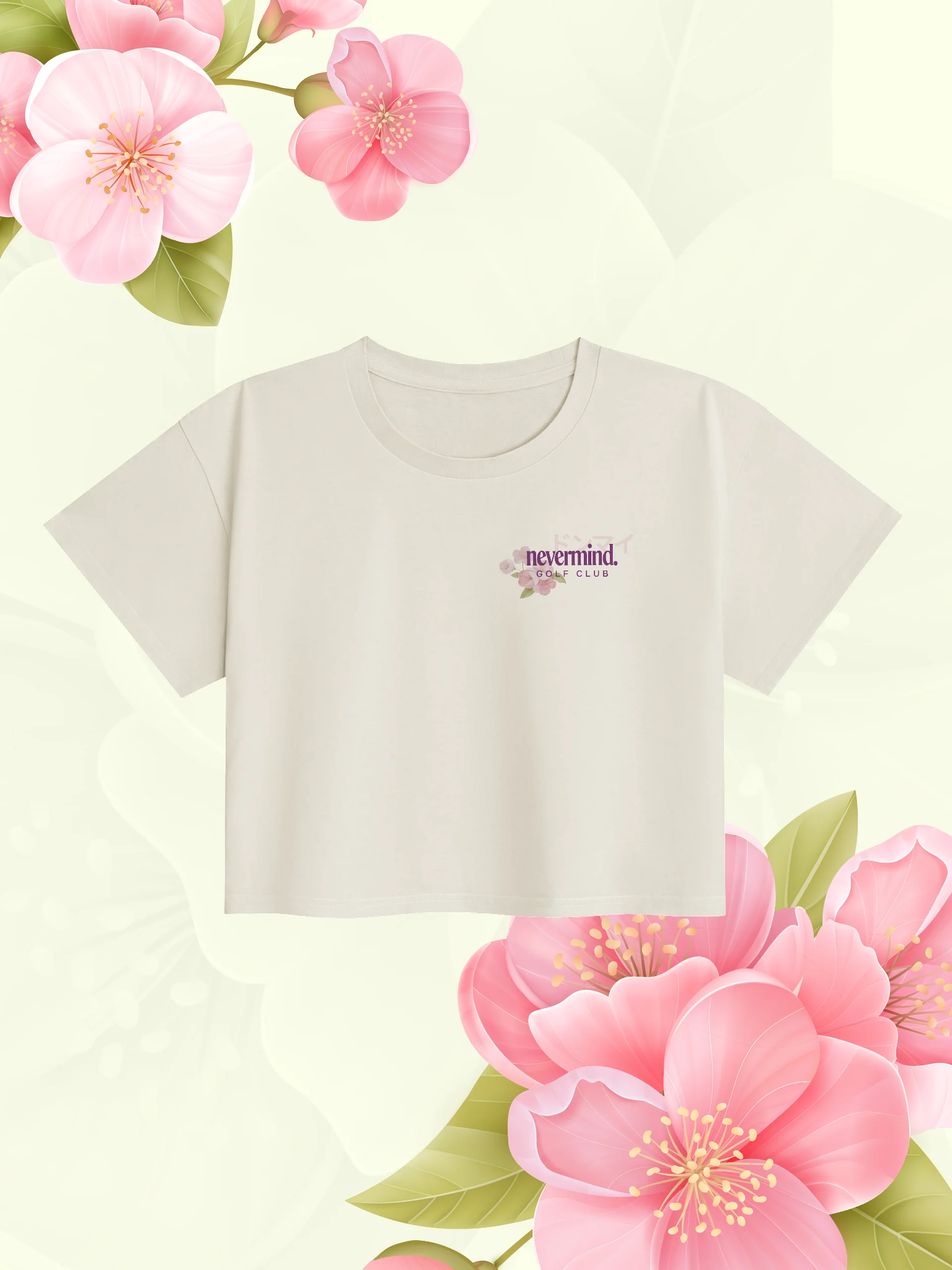 "Donmai" Sakura Crop - Bone product image (1)
