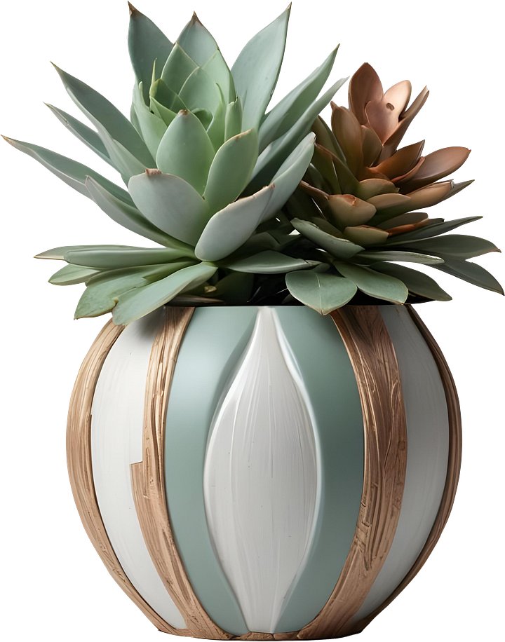 Gatsby Grace – Sculpted Art Deco Vase PNG product image (1)