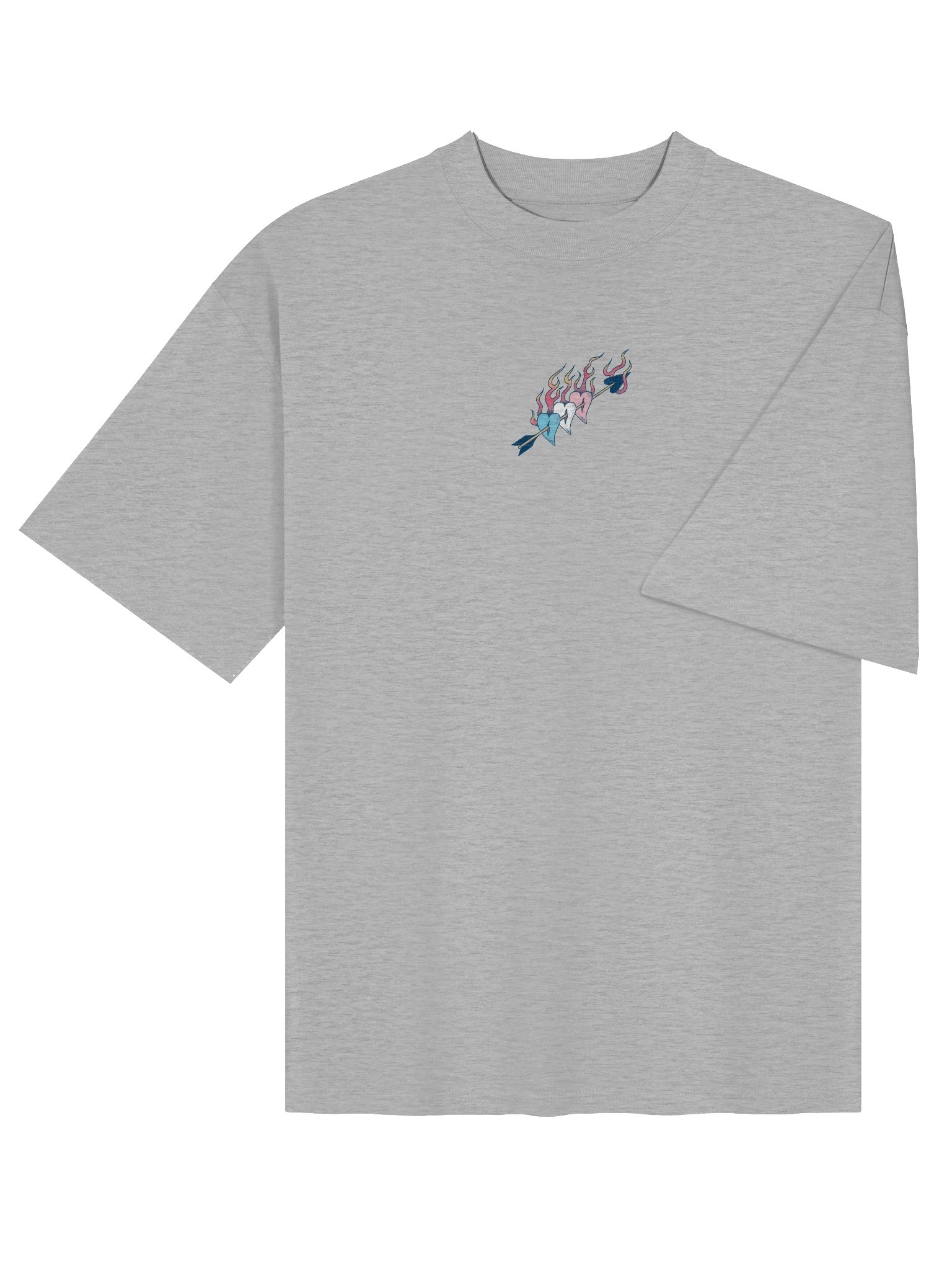 Trans Pride Hearts Boxy Tee product image (4)