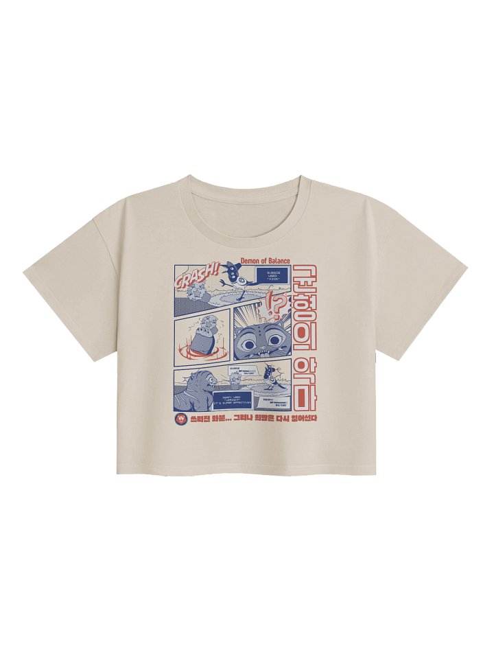 Derpy VS Sussie Retro Manga Panel Crop Top product image (3)