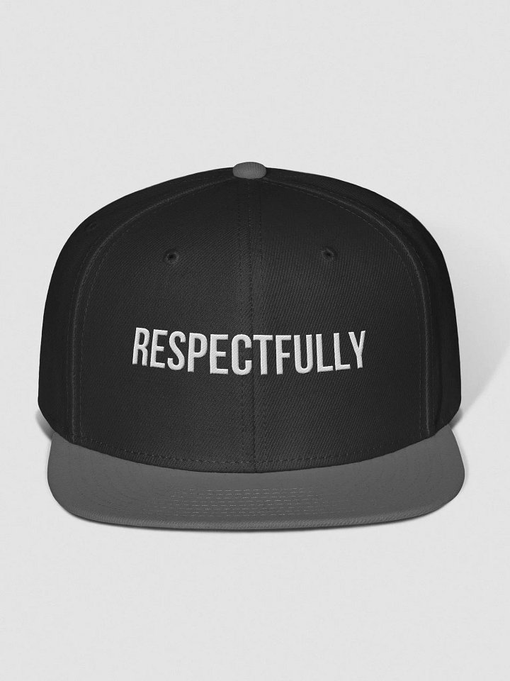 Respectfully Flat Billed Snapback product image (1)