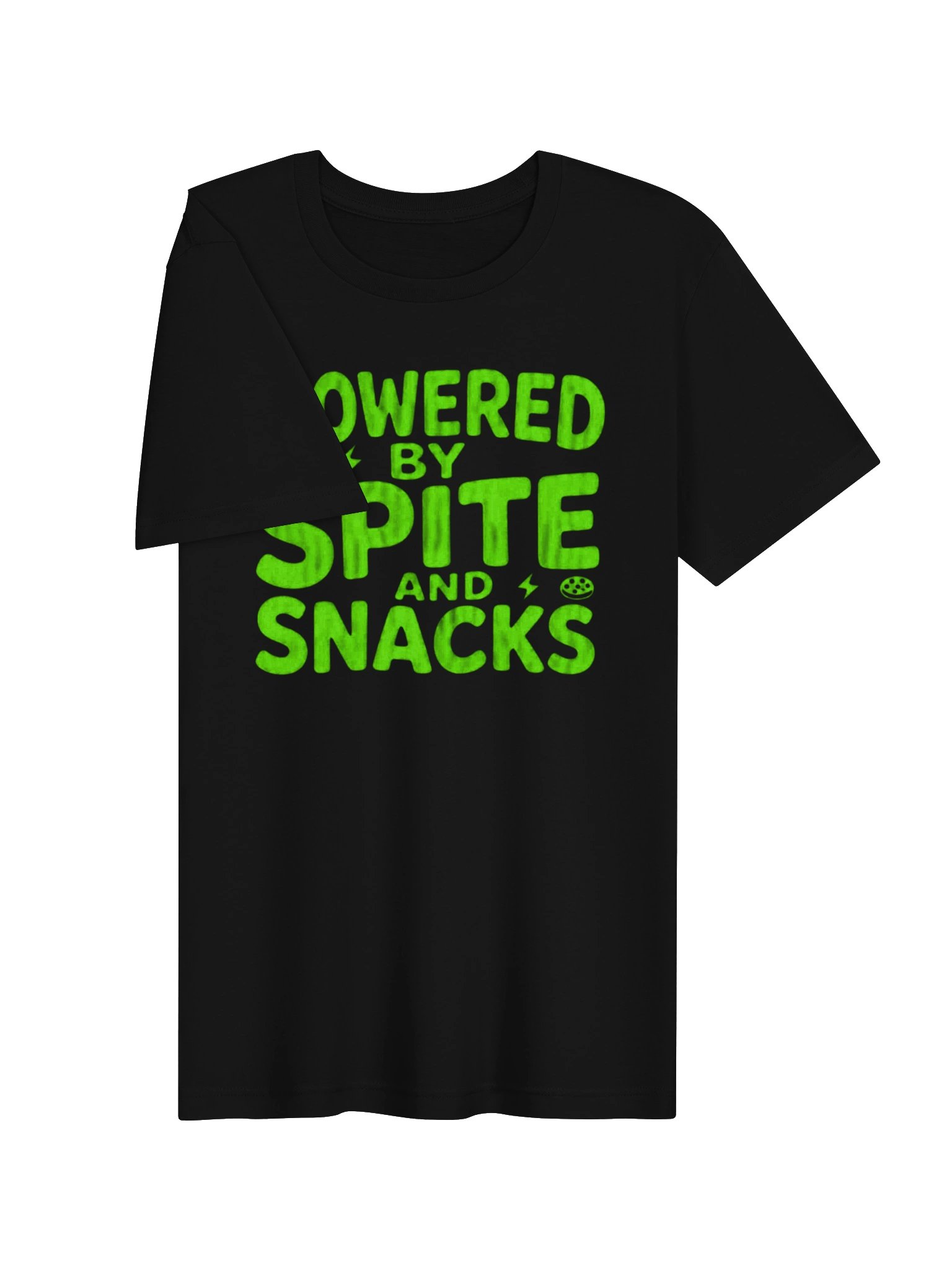 Powered By Spite And Snacks — Tee product image (3)
