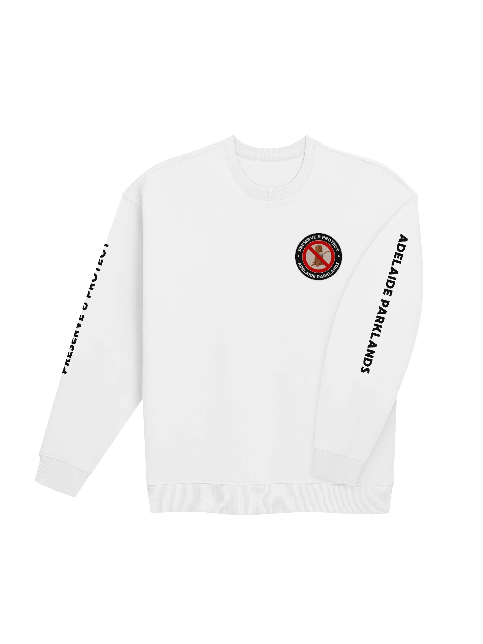 PRESERVE & PROTECT | Black Print | Unisex | Premium Organic Oversized Sweatshirt product image (4)