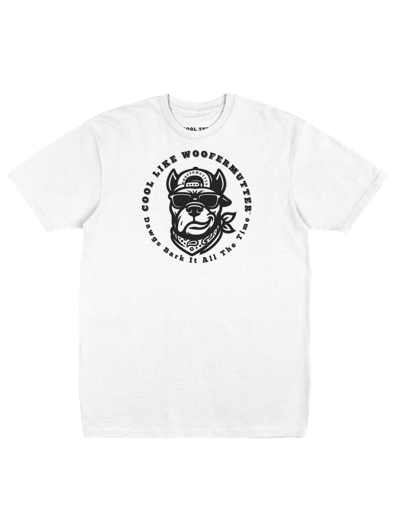 WooferMutter Men’s Premium Heavyweight White Tee product image (5)
