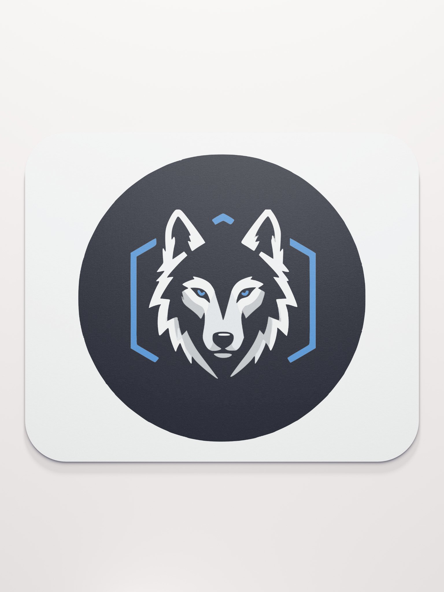 Blue-Eyed Wolf Logo Mouse Pad product image (2)