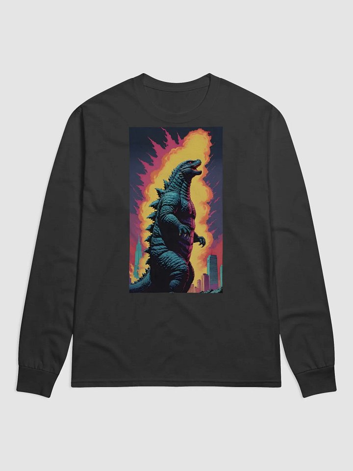 Classic Godzilla Poster Long Sleeve Shirt product image (2)