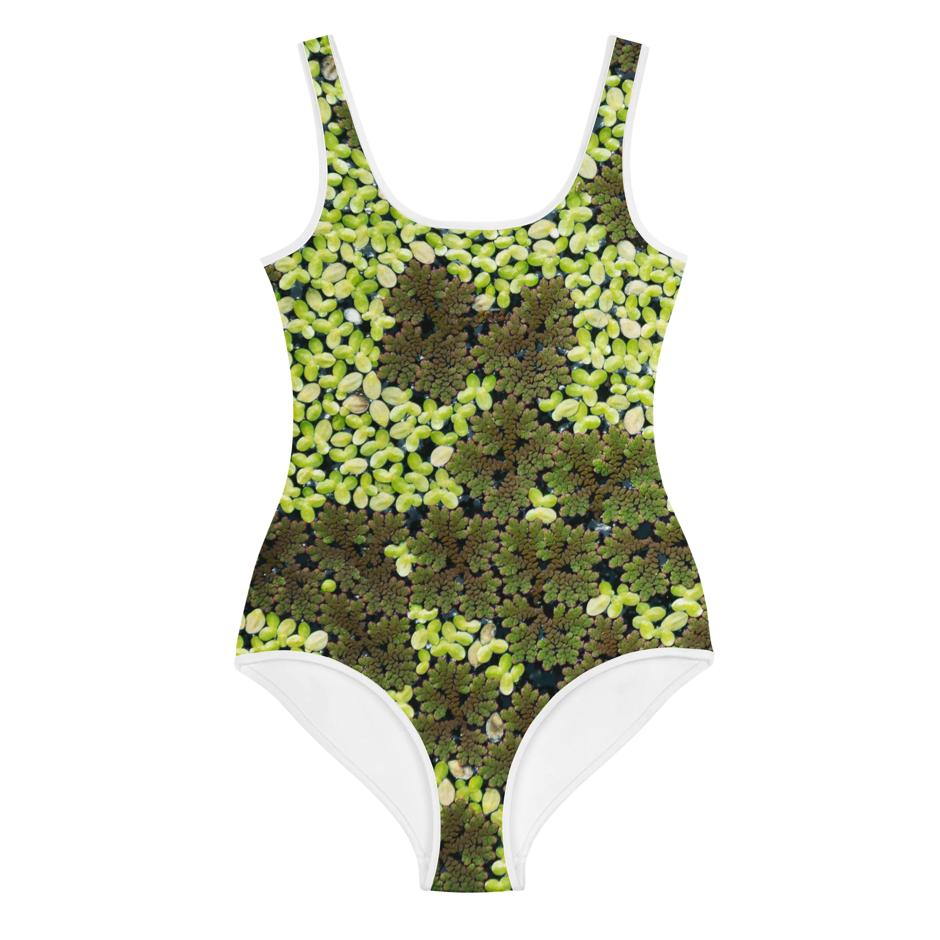 Verdant Life Light Youth All-Over Print Sun-Safe Lush Foliage Swimsuit product image (1)
