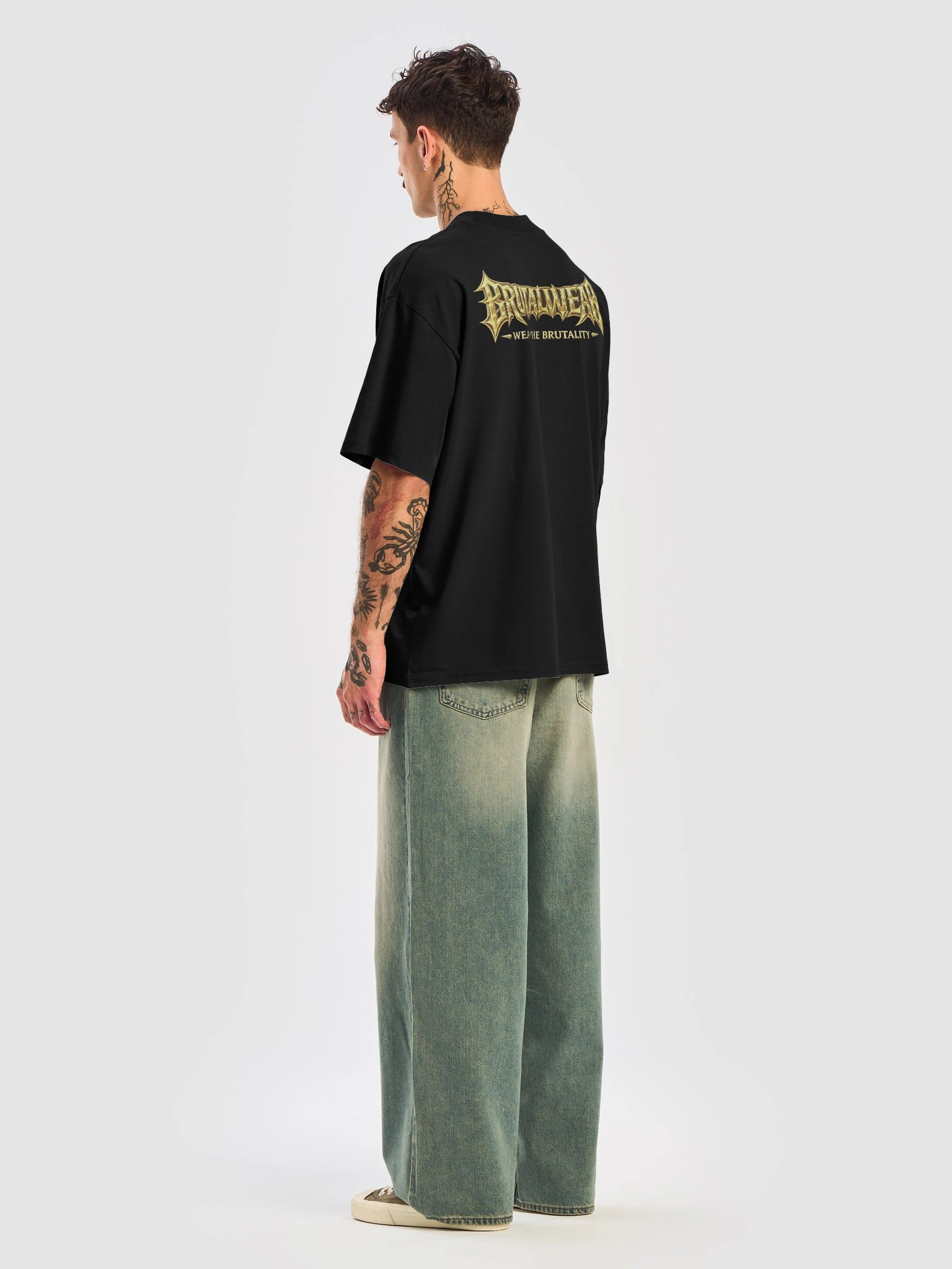 BrutalWear Medieval Font Thrash Metal Logo Urban Streetwear Design. product image (31)