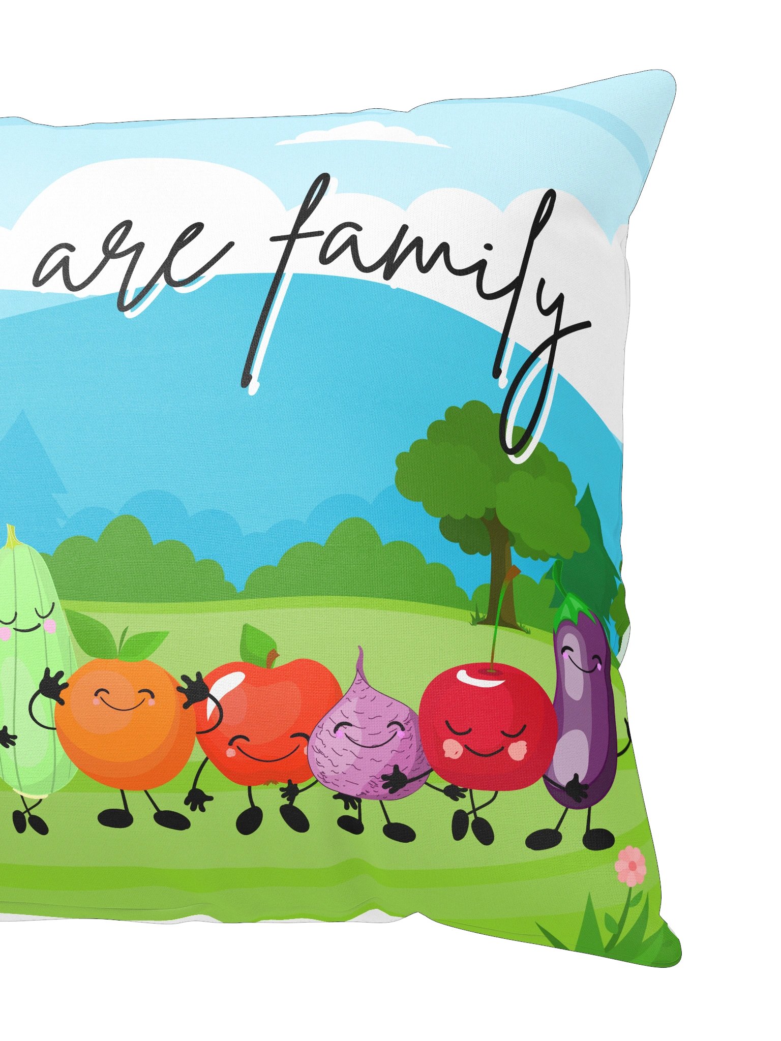 We are family Double-sided Winter and Summer Throw Pillow product image (5)