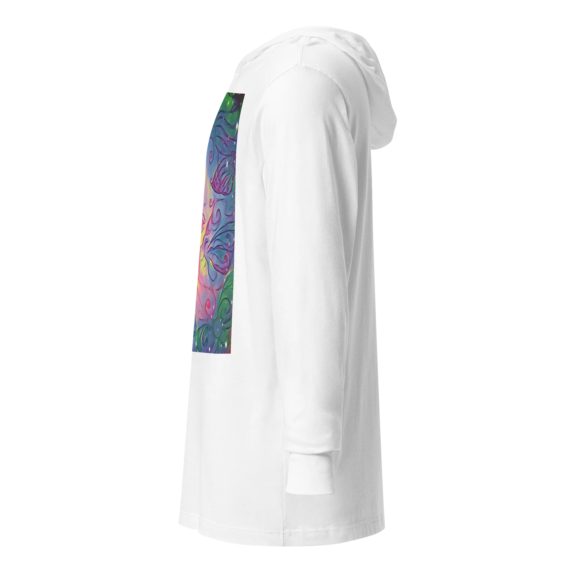 Radiant Rainbow Moth Hooded Longsleeved Tee product image (10)