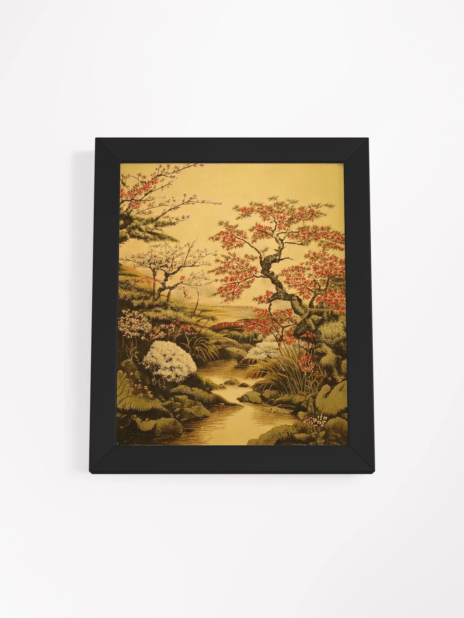 Serenity in Bloom – Japanese Kanō Inspired Art Print product image (2)
